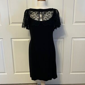 Vintage Patullo-JoCopeland Black Lace Cocktail Dress